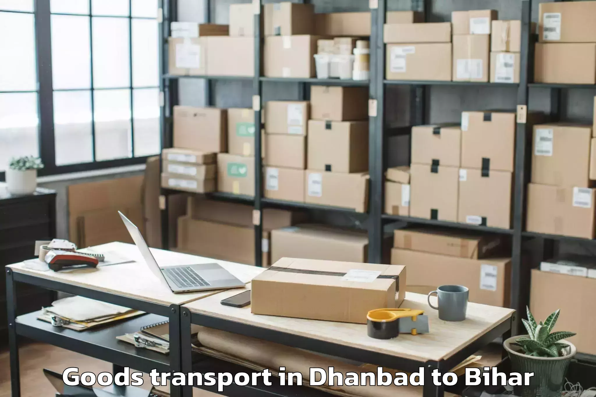 Quality Dhanbad to Basopatti Goods Transport